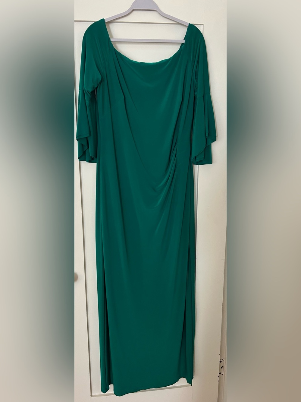 Ralph Lauren Emerald Green Maxi Dress - Size 16.